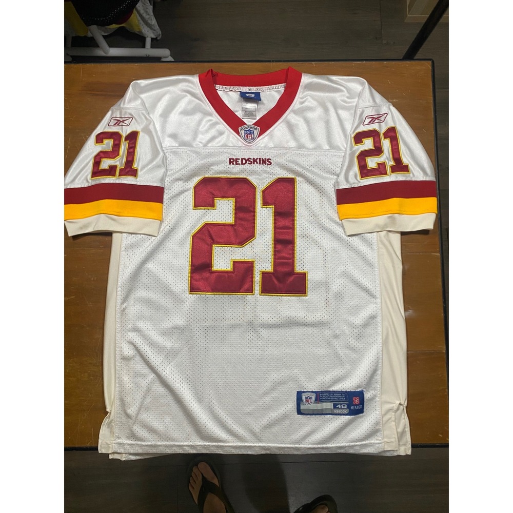 Reebok Sean Taylor Washington Redskins Jersey Mens 48 White Excellent Stitched